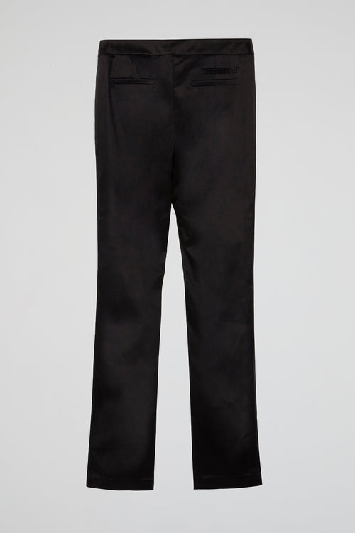 Black Satin Trousers