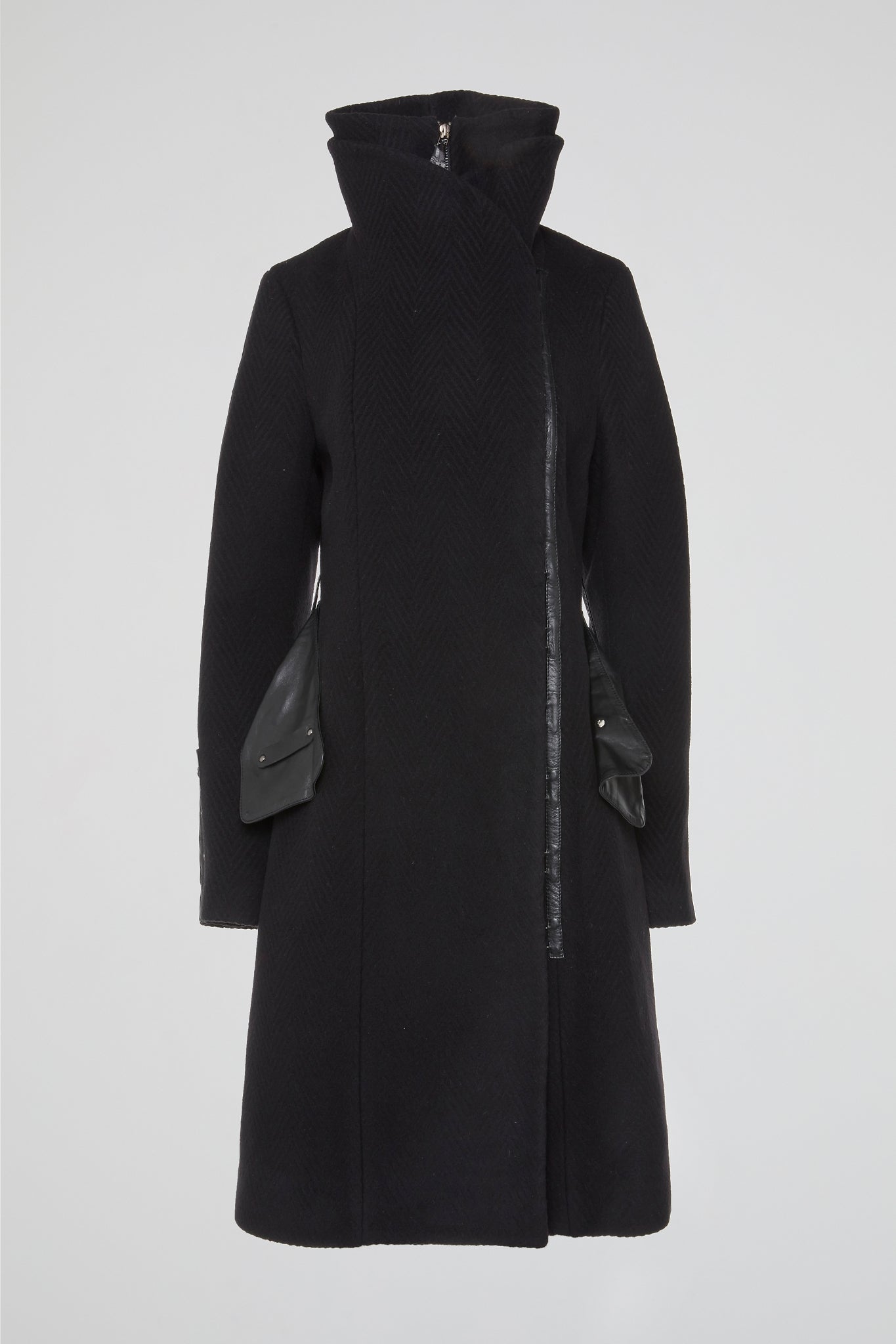Black Ascent Wool Coat