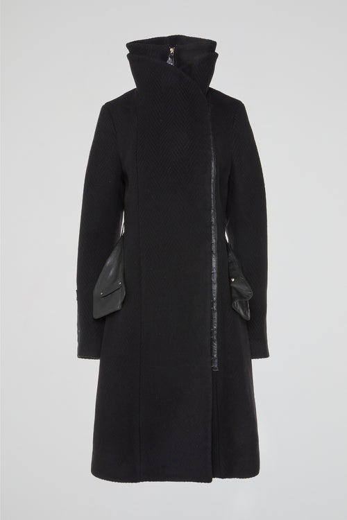Black Ascent Wool Coat