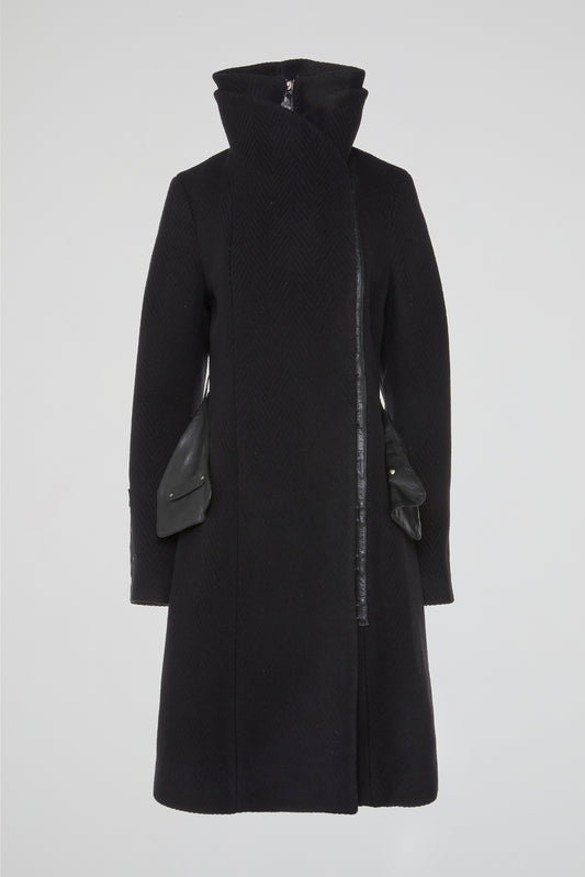 Black Ascent Wool Coat