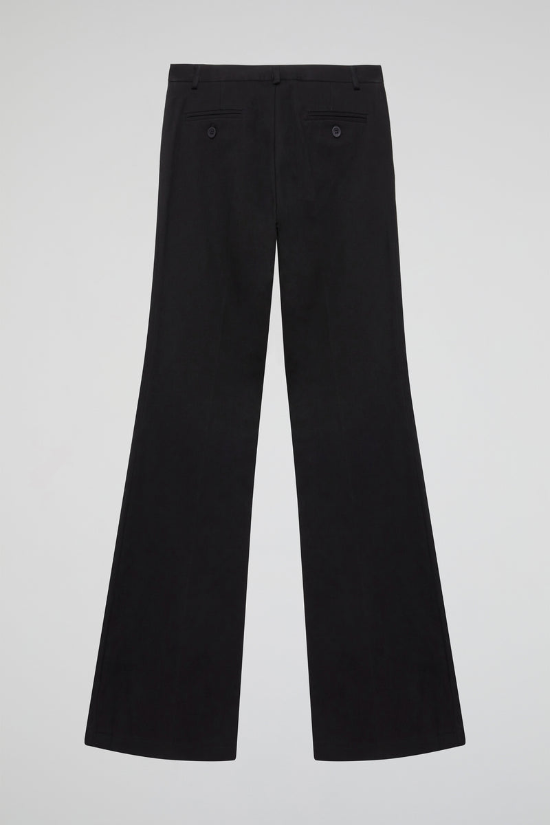 Black Noir Flared Trousers