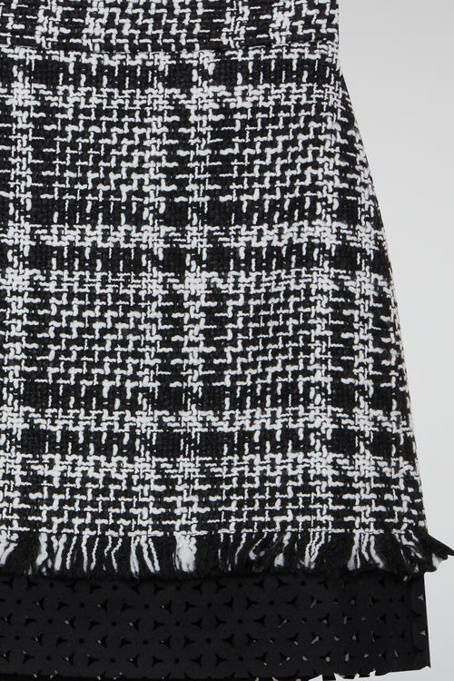 Checkered Muse Tweed Skirt