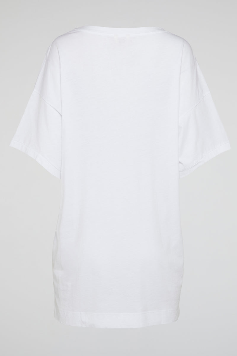 White Retro Mickey Mouse Dot Tee