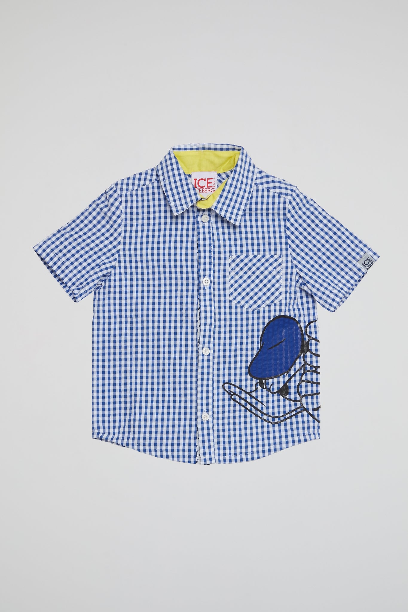 Blue Explorer Gingham Shirt with Donald Duck
