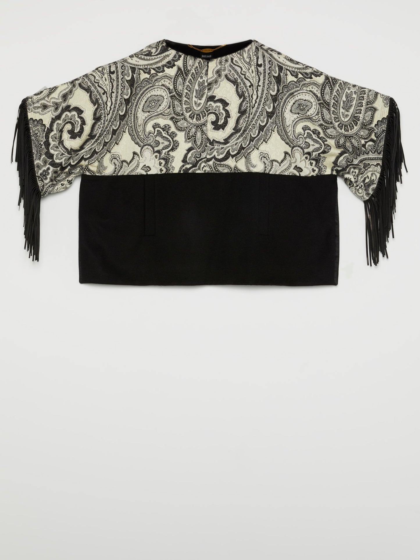 Fringe Sleeve Paisley Top