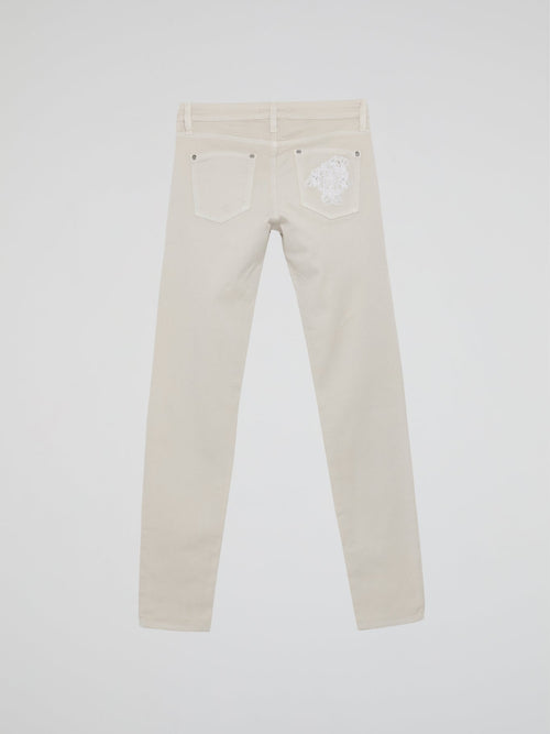 White Slim Fit Jeans