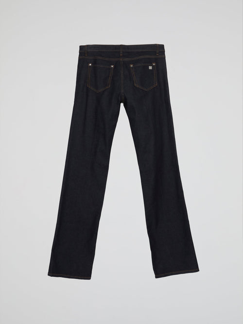 Black Straight Cut Pants