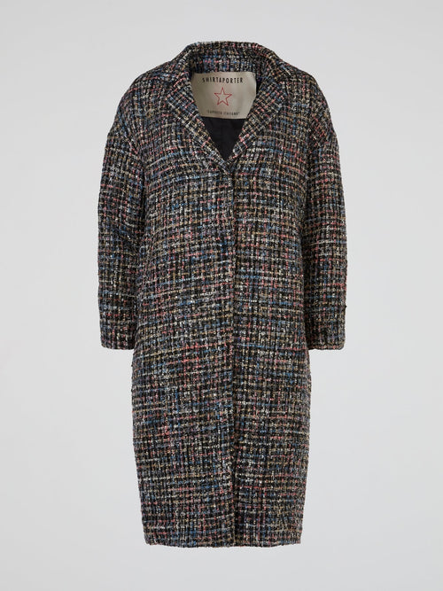 Multicolour Cappotto Italiano Tweed Coat