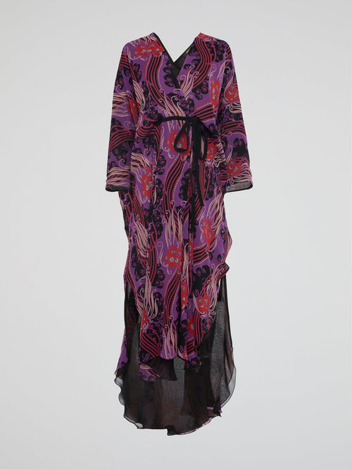 Celestial Waves Bohemian Long Kaftan