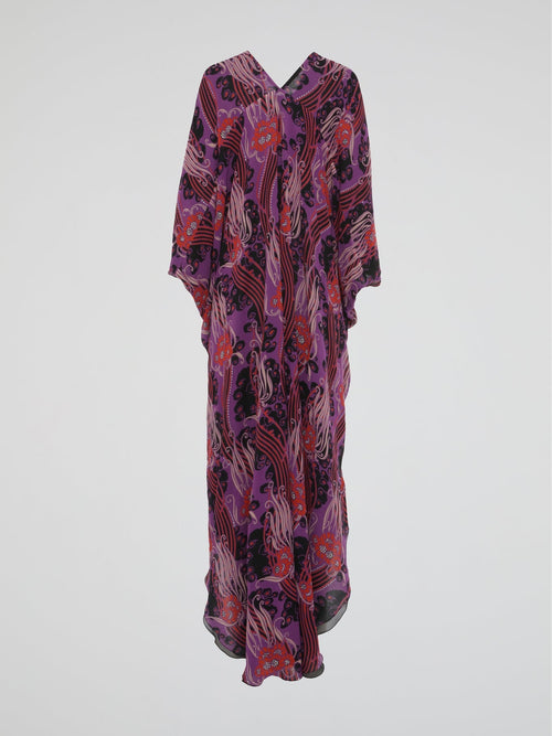 Celestial Waves Bohemian Long Kaftan