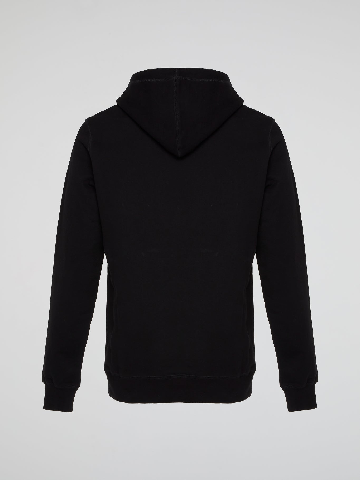 Black Drawstring Logo Essential Hoodie