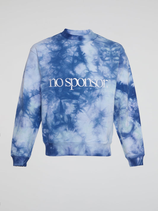 Blue Tie Dye Sweatshirt