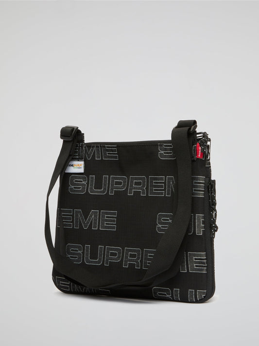 Black Logo Sling Bag