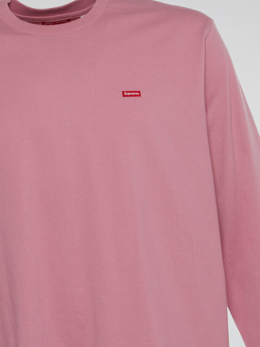Pink Small Box Long Sleeve T-Shirt