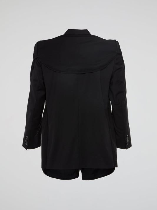 Black Zip Up Coat