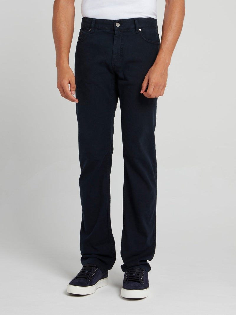 Navy Straight Cut Jeans