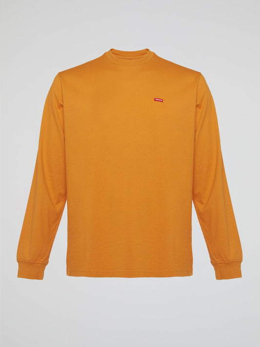 Orange Small Box Long Sleeve T-Shirt
