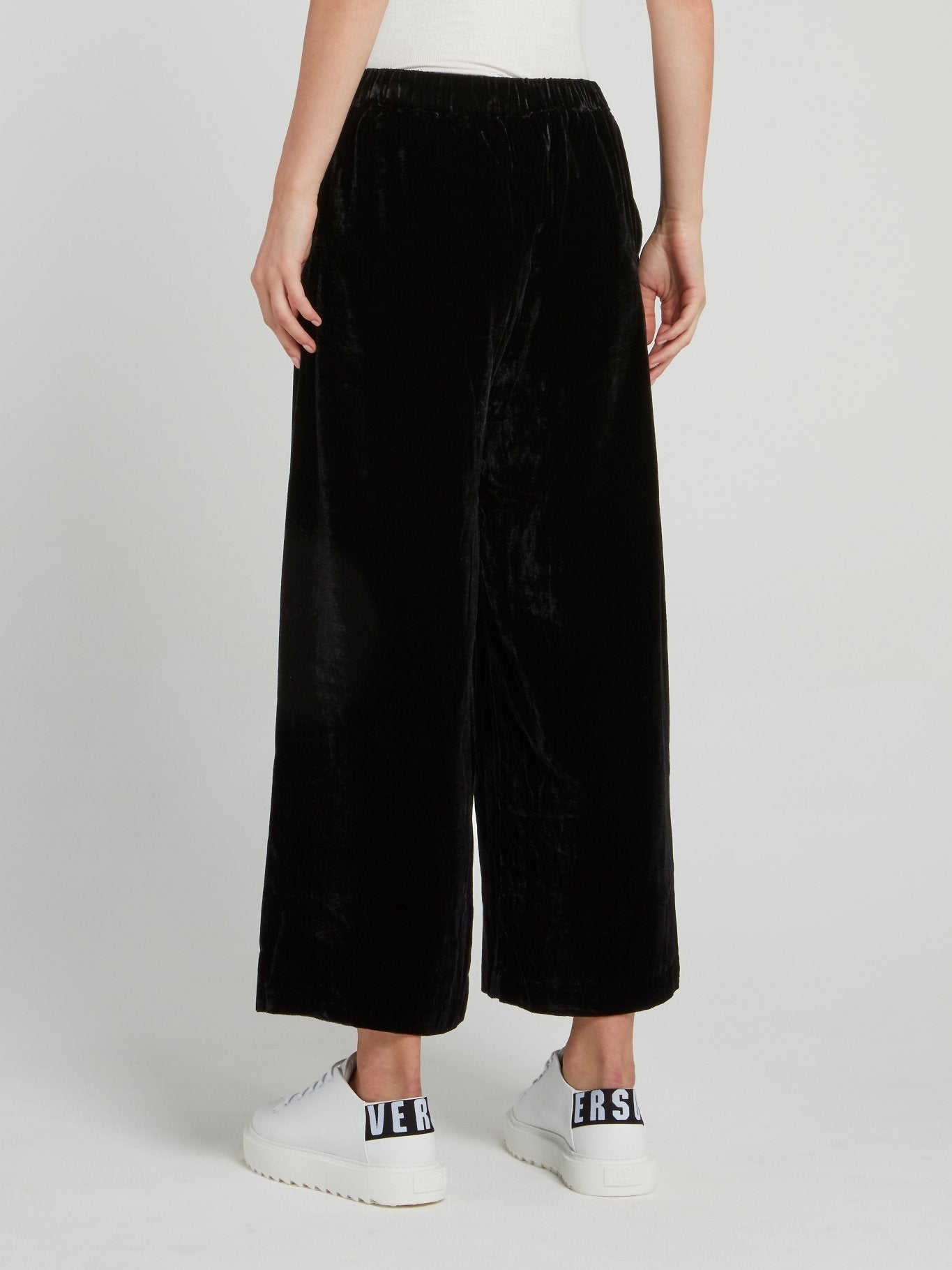 Black Velvet Palazzo Pants