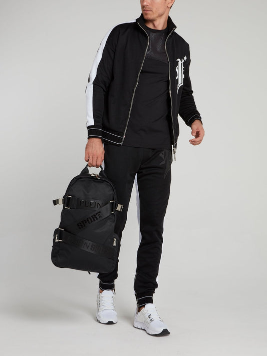 Black Statement Jogging Jacket