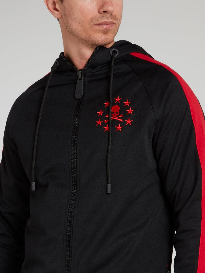 Stars Skull Hoodie Sweat Jacket