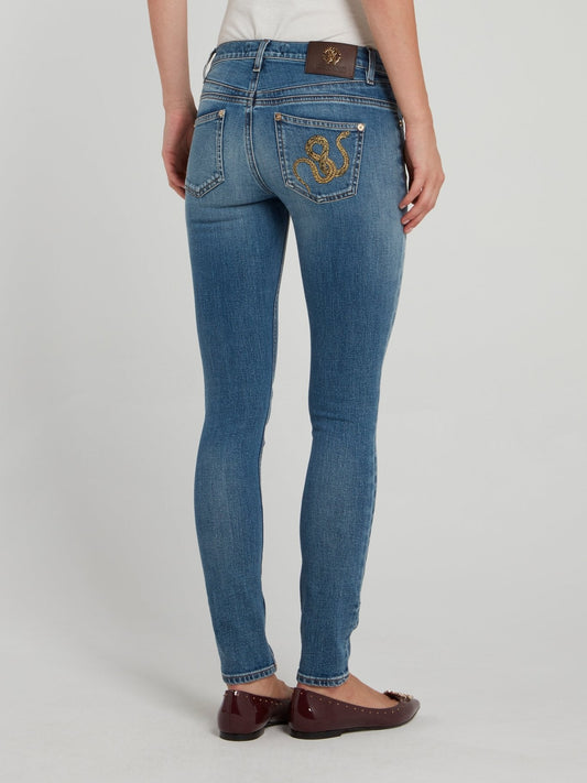 Classic Blue Denim Skinny Jeans