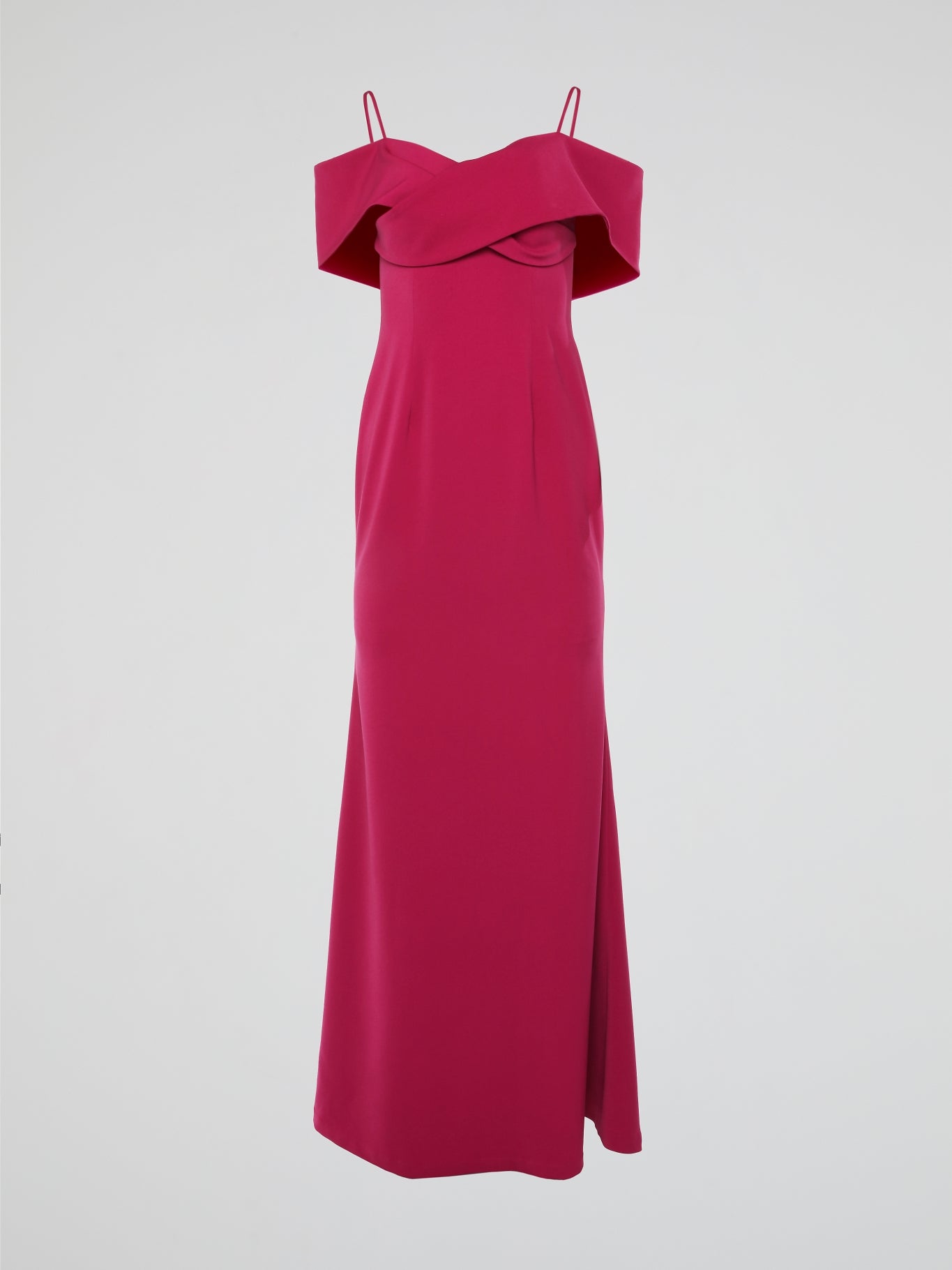 Pink Off Shoulder Evening Dress