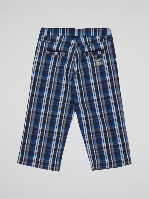 Introducing our Plaid Straight Cut Shorts – the coolest addition to any kid's summer wardrobe! These trendy shorts feature a vibrant iceberg-inspired plaid pattern that effortlessly pops with style. Crafted with comfort in mind, your little one will be sure to stay cool and fashionable all season long.