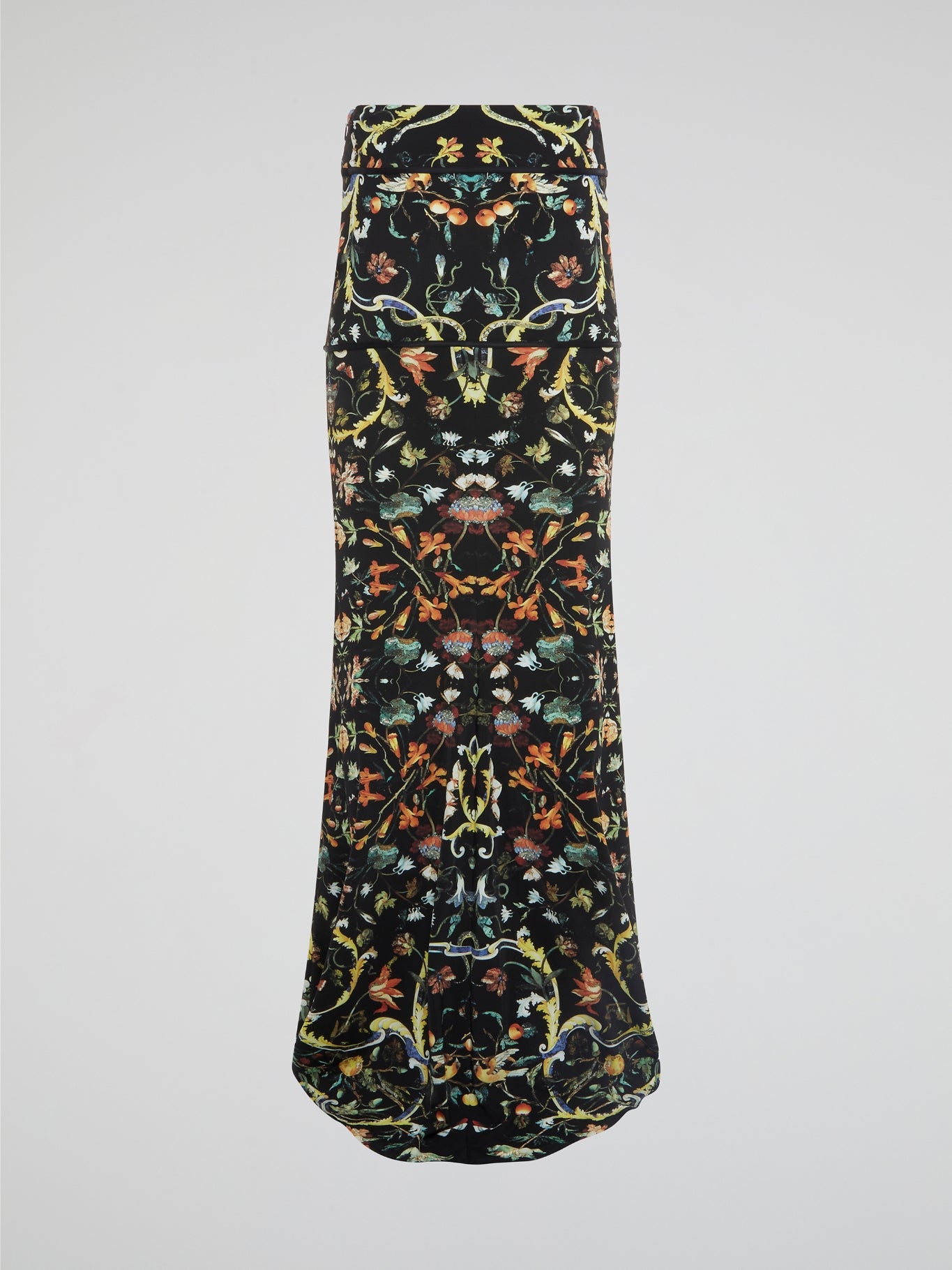 Transform your wardrobe with the luxurious Baroque Print Maxi Skirt by Roberto Cavalli. This stunning piece combines timeless elegance with a modern twist, featuring intricate baroque-inspired patterns in a bold and vibrant color palette. Command attention wherever you go in this statement skirt that exudes confidence and sophistication.