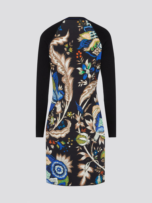 Elevate your wardrobe with this stunning Printed Long Sleeve Dress by Roberto Cavalli. The vibrant print and luxurious fabric make it a perfect choice for any special occasion or night out. Stand out in style and turn heads wherever you go in this show-stopping piece.