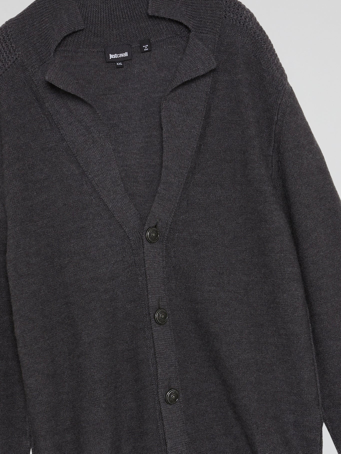 Grey Shawl Neck Cardigan