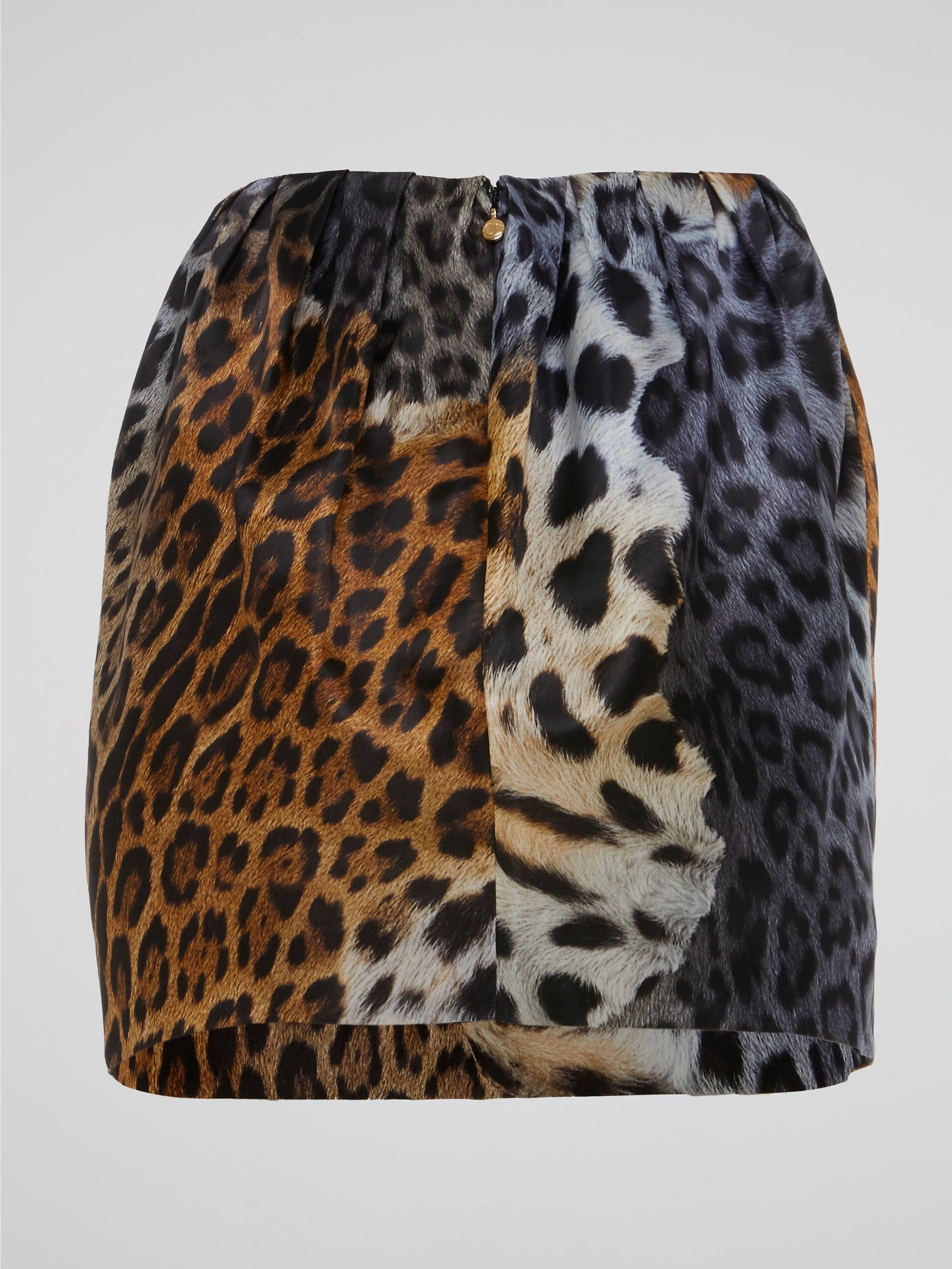 Wild Instinct Ombre Leopard Print Mini Skirt