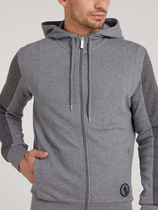 Grey Knitted Tracksuit