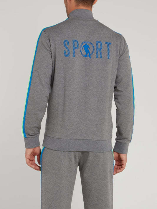 Grey Sport Logo Jacket