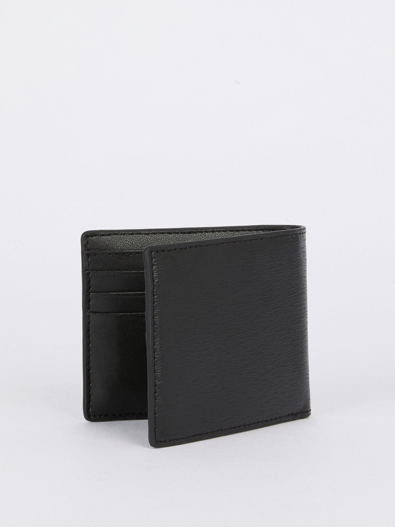 Black Billfold Leather Wallet