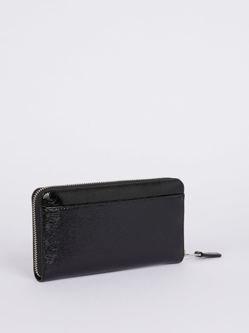 Black Lion Head Leather Wallet