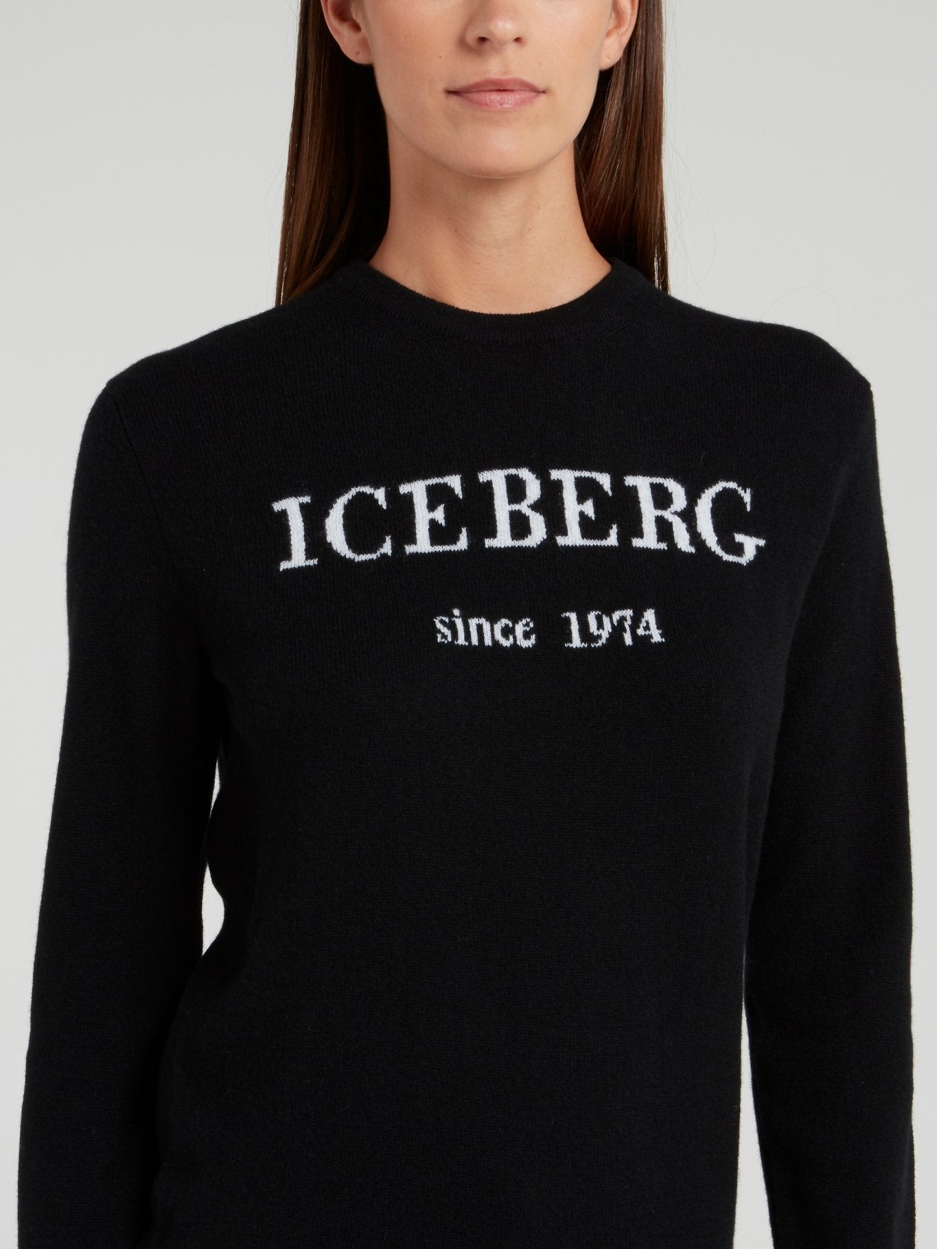 Black Classic Logo Sweater