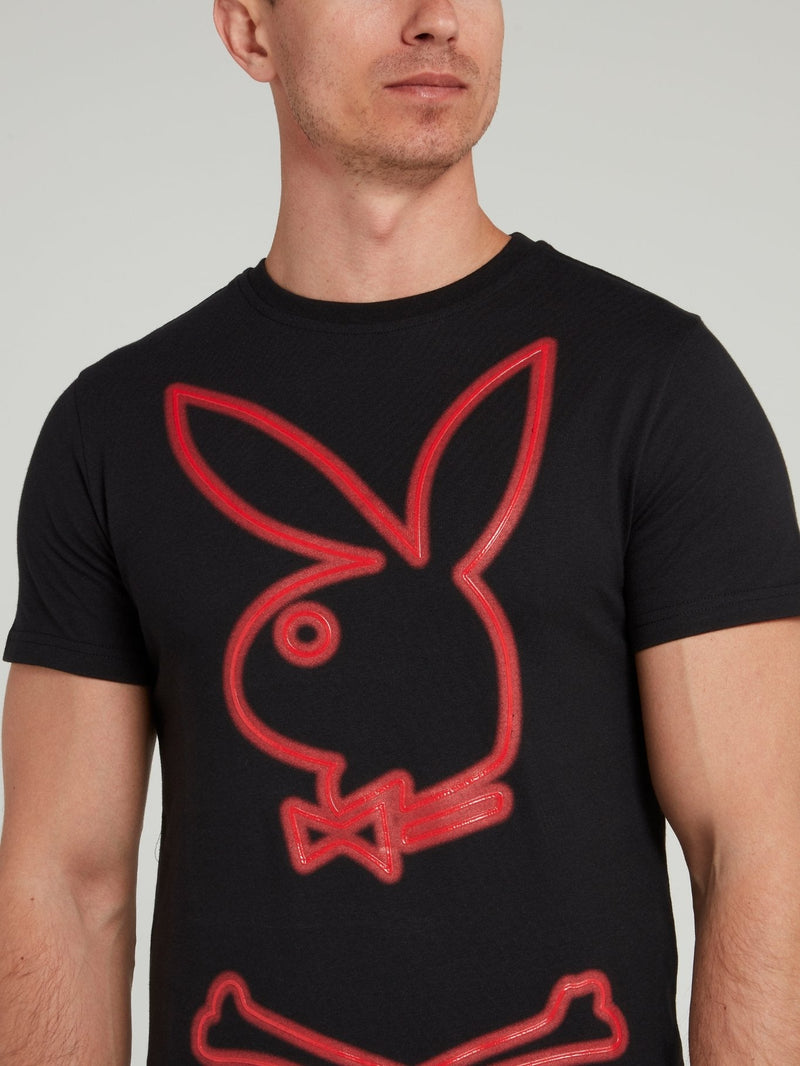 Playboy Print Round Neck T-Shirt