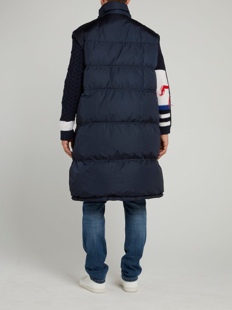 Navy Oversized Puffer Jacket