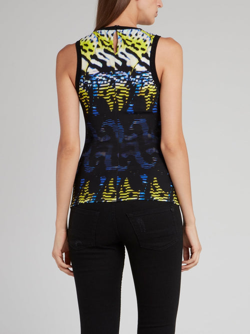 Jacquard Print Tank Top