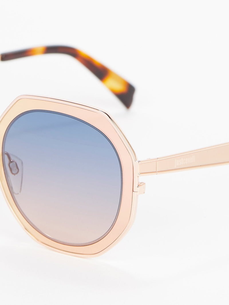 Gradient Lens Geometric Sunglasses