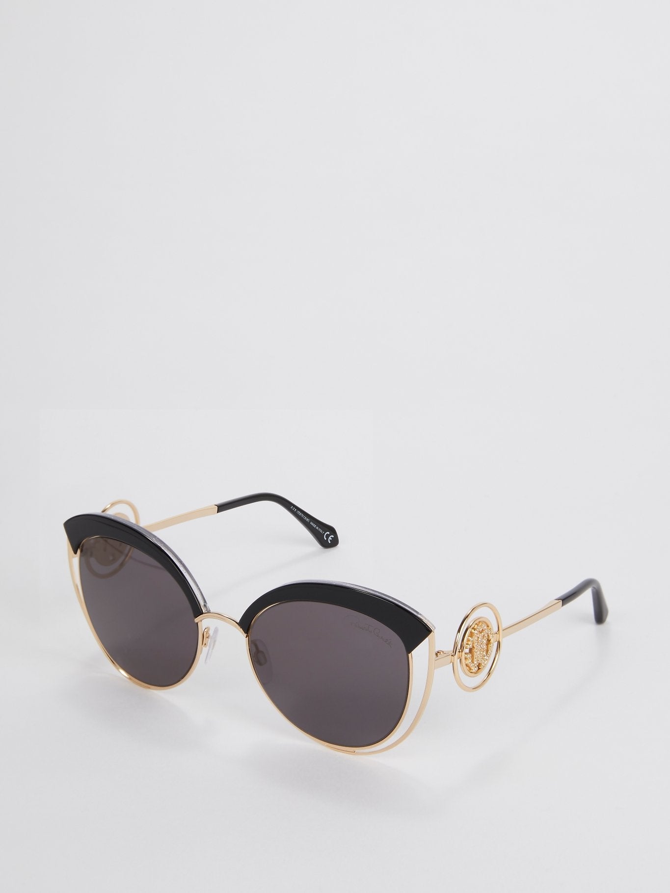 Acetate Cat Eye Logo Sunglasses