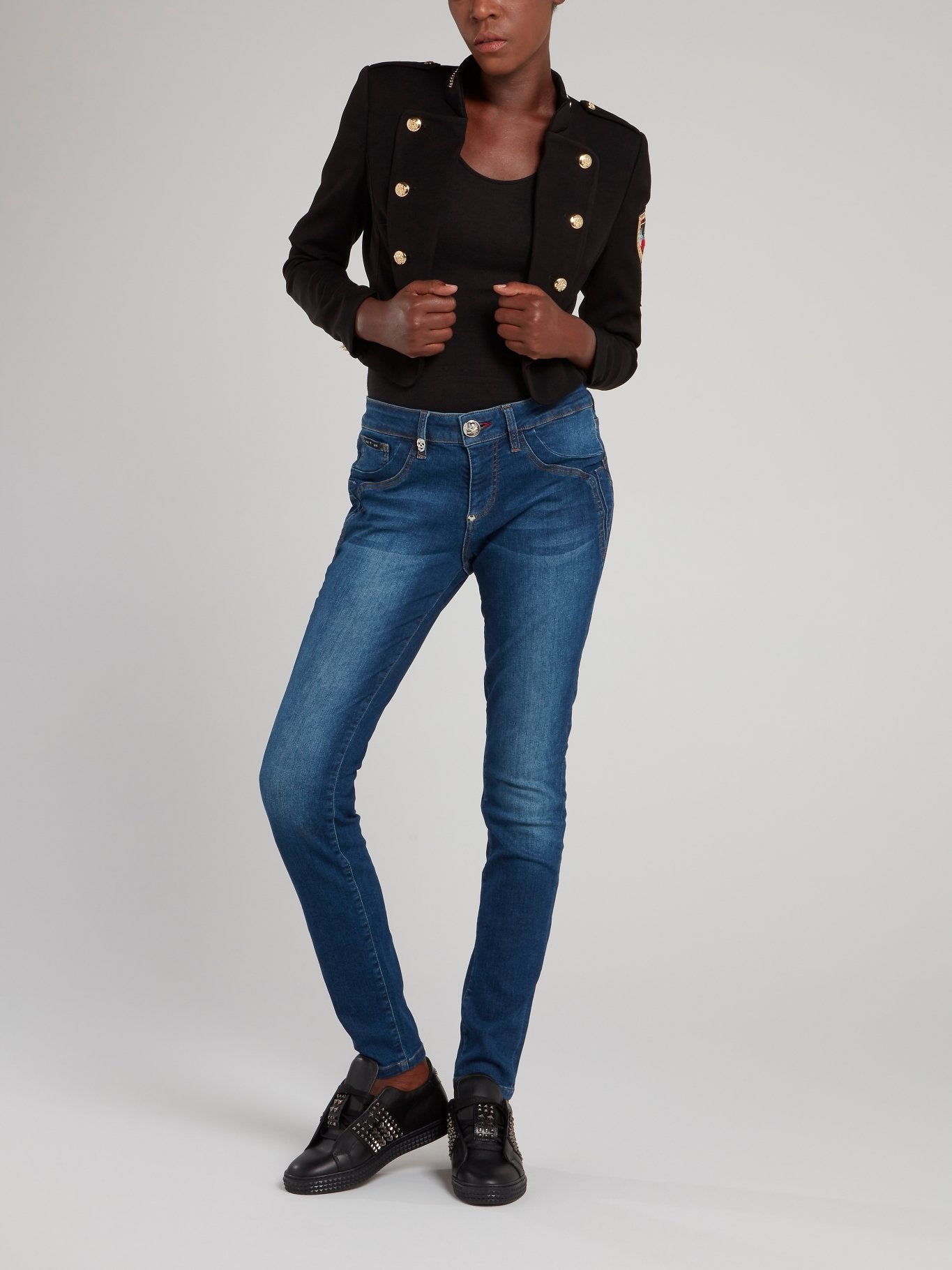 Blue Denim Skinny Jeggings