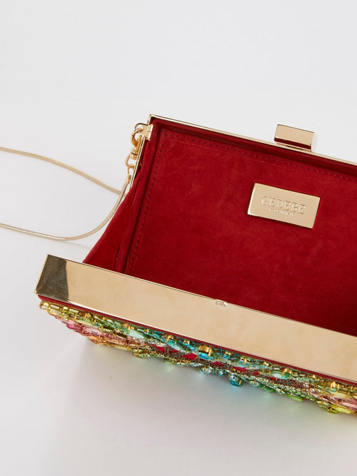 Boxy Love Rainbow Clutch Bag