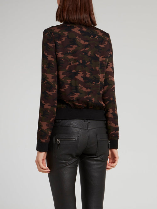 Camouflage Zip Up Jacket