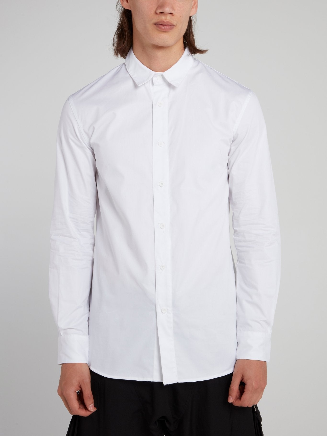 White Statement Long Sleeve Shirt