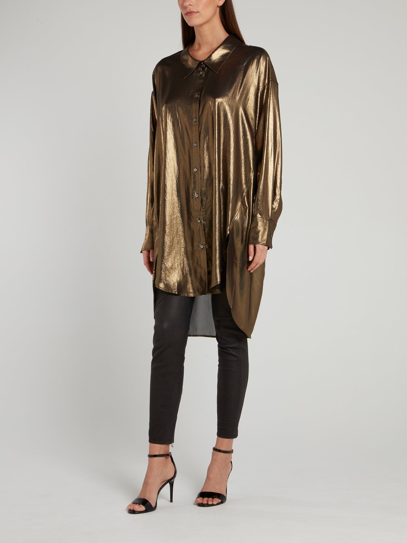 Metallic Loose Fit Blouse