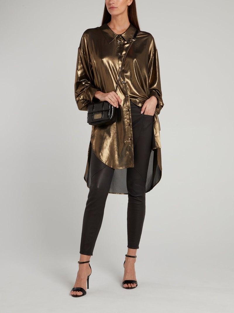 Metallic Loose Fit Blouse