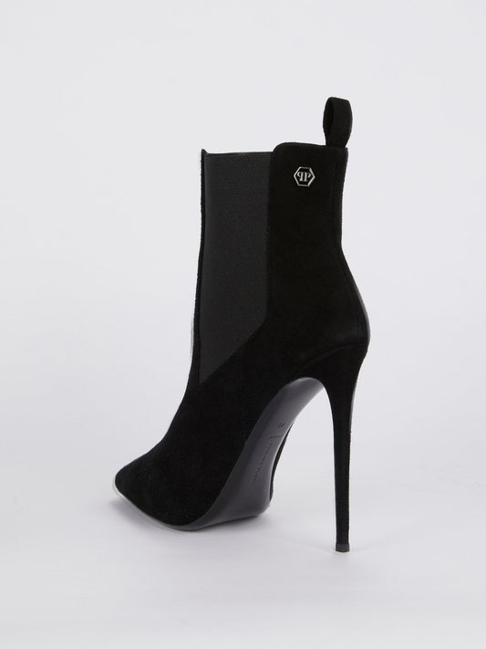 Black Suede Ankle Boots