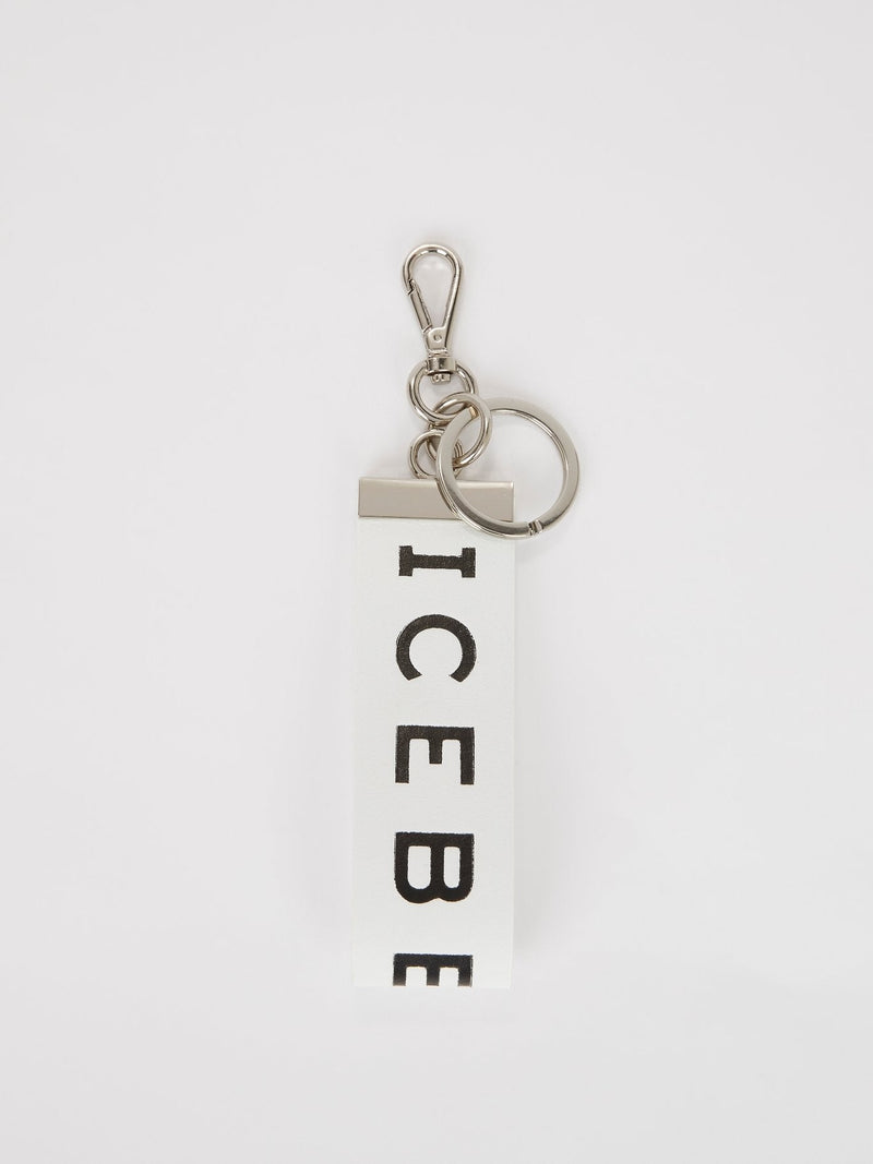 White Logo Key Ring