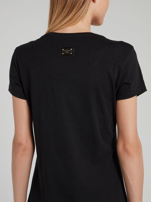 Studded Skull Scoop Neck Shirt